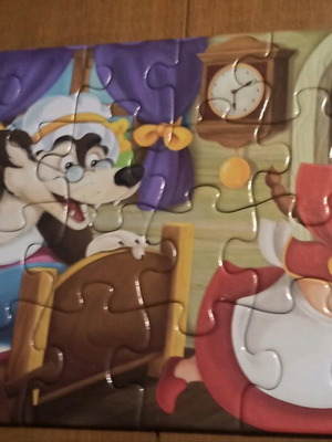 Puzzle 24 pieces used with damages