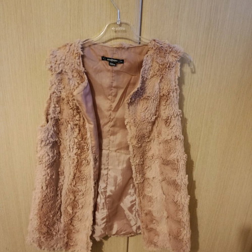 Attrattivo sleeveless fur vest pink like new size M