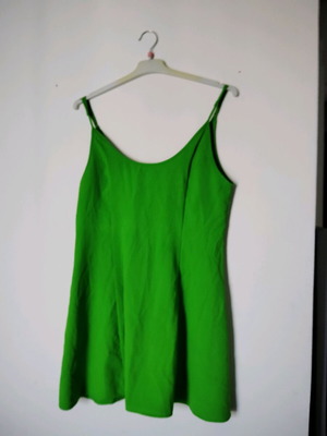 Zara mini dress green like new, size L