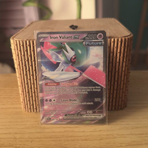 Iron Valiant Pokemon card in excellent condition