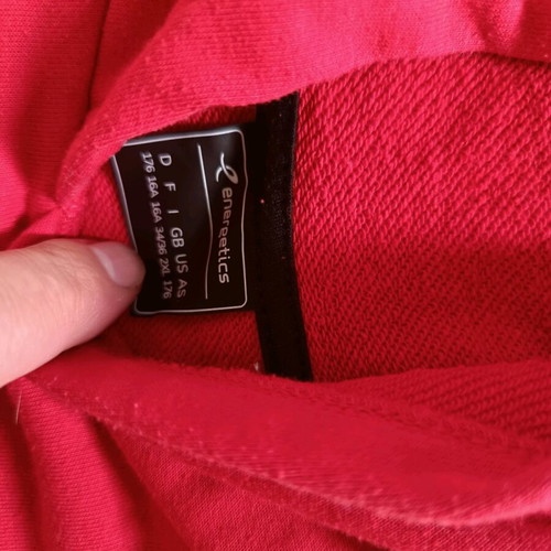 Energetics Teen Hoodie 176 Used, Red