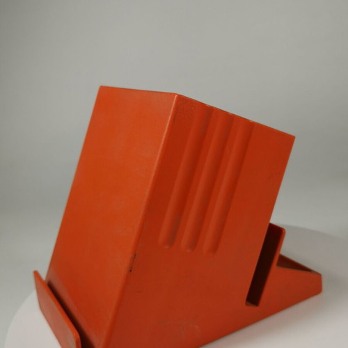 Leitz 5317 Slany Design desk pencil holder used, orange