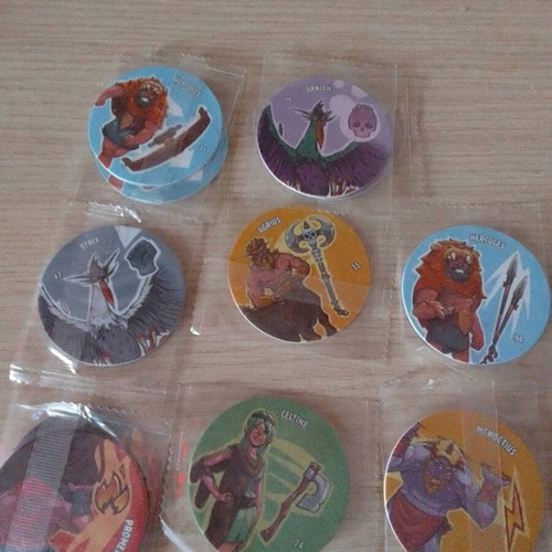 Chipicao caps with ancient gods, new, pack of 8