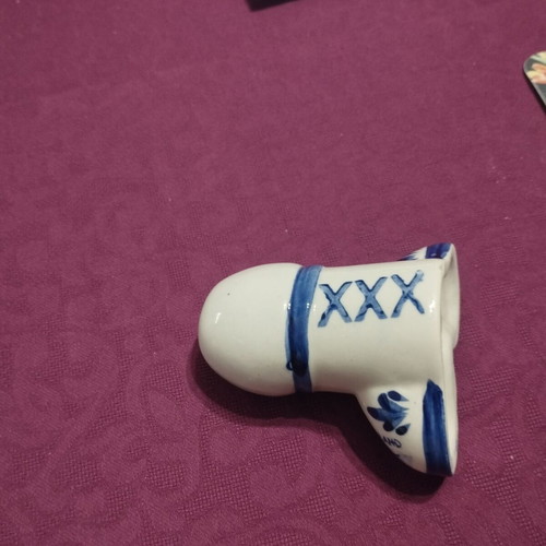 Salt shaker penis phallus new, Dutch porcelain