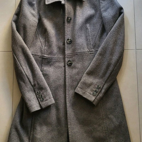 Sisley wool vintage coat grey like new, 80% wool
