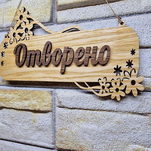 Double-sided Open/Closed sign new for shop