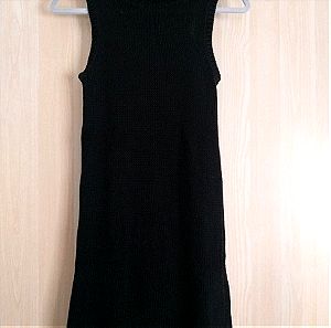 NAF NAF πλεκτό μαύρο ζιβάγκο φόρεμα