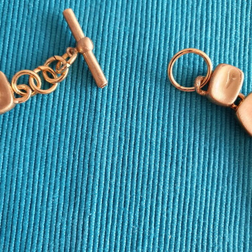 Anne Klein vintage choker necklace used, gold tone
