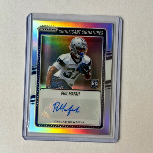 2025 Prizm Phil Mafah RC Significant Signatures Silver Prizm Auto Cowboys new