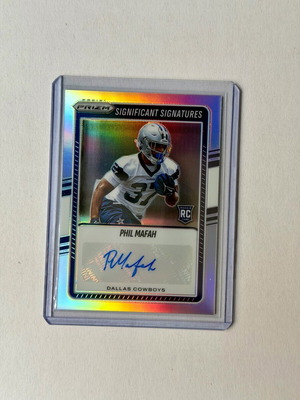 2025 Prizm Phil Mafah RC Significant Signatures Silver Prizm Auto Cowboys new