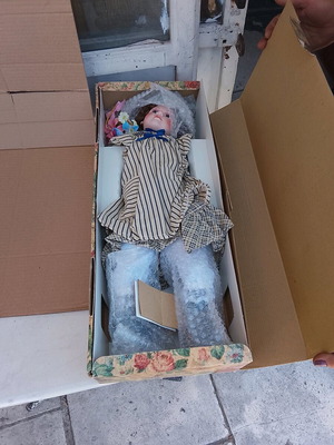 Porcelain doll new 50cm