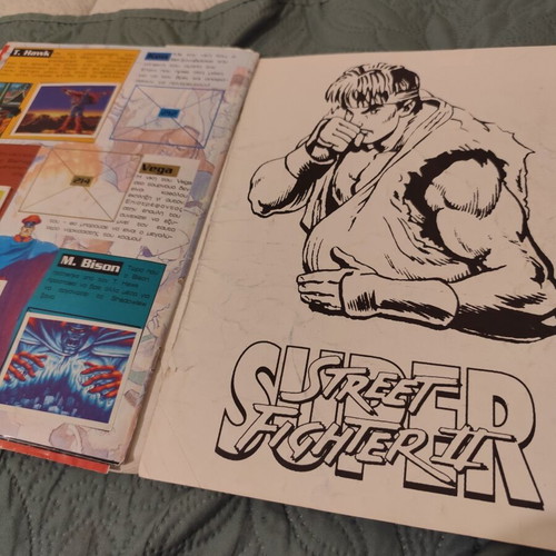 Super Street Fighter II sticker album Carousel edition, 90s vintage