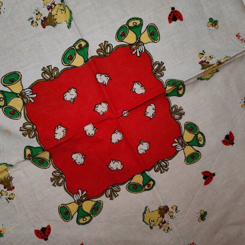 Easter scarf retro used
