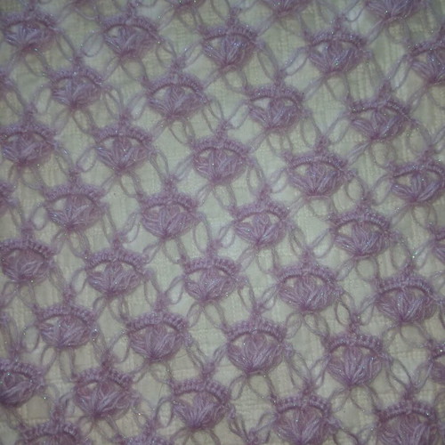 Handmade scarf with Alize Agora Gold Simli yarn