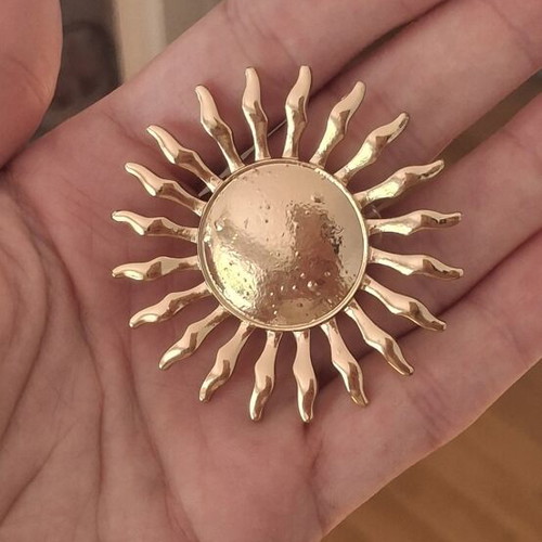 Sun earrings Parfois new, gold tone stainless steel