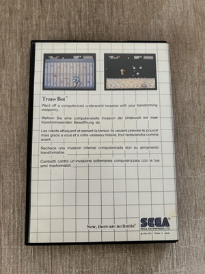 Transbot Sega Master System card, complete