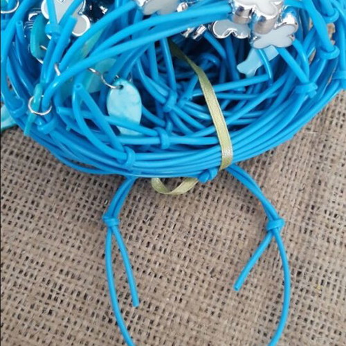 Baptism martyrika bracelets with fish and cross, new, pack of 70