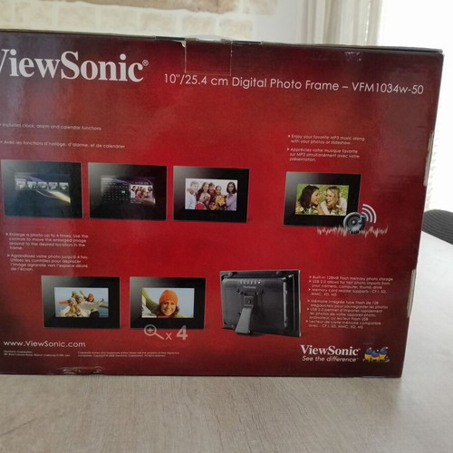 ViewSonic 10" digital photo frame used with large capacity