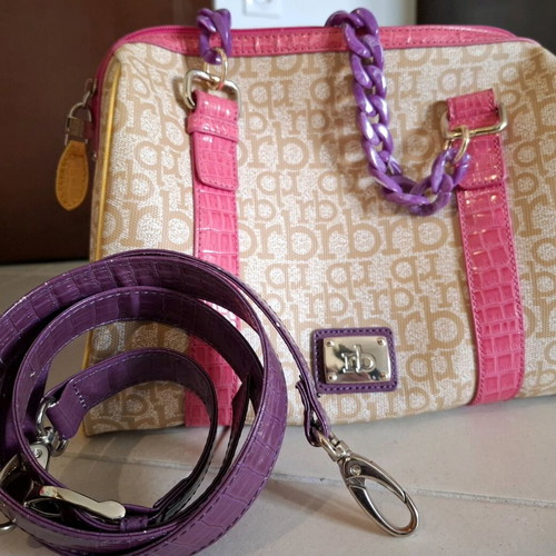 Rocco Barocco multicolor handbag, crossbody option