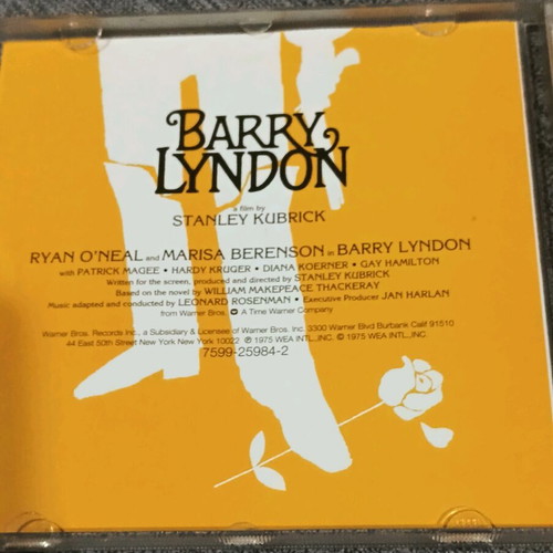 CD Barry Lyndon μουσική από βραβευμένο soundtrack σαν καινούργιο