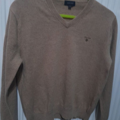 Gant men's wool sweater like new, beige, size L