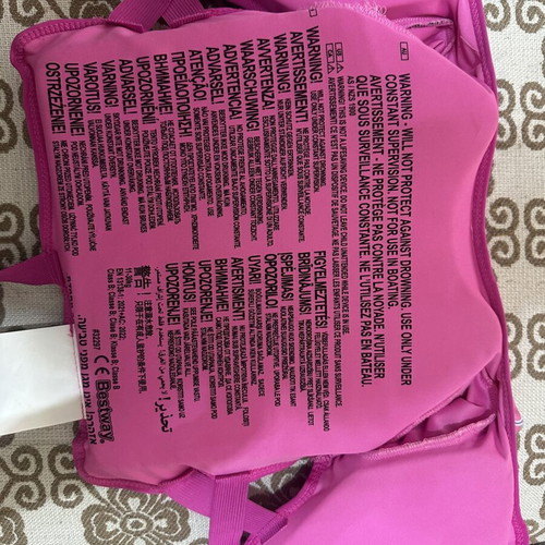 Life jacket for girls like new with sea water marks