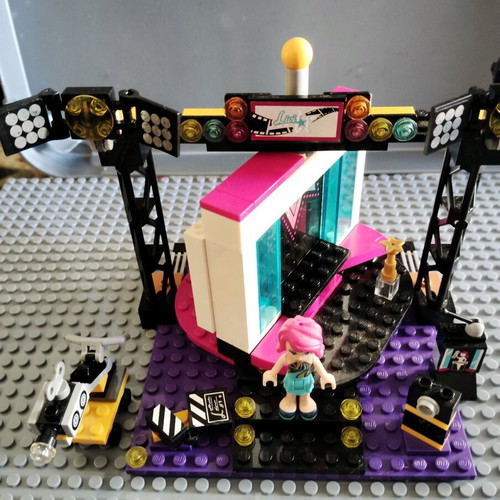 Lego Friends Pop Star TV Studio used