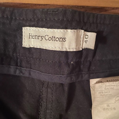 Henry Cottons New Women's Straight Leg Pants Black Size 40