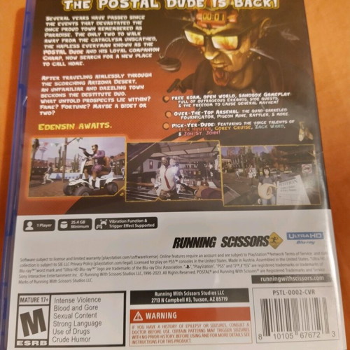 Postal 4 No Regrets PS5 σαν καινούργιο