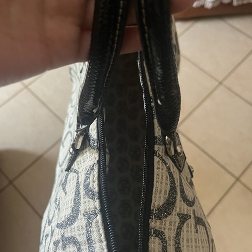 Guess vintage shoulder bag like new, black and grey