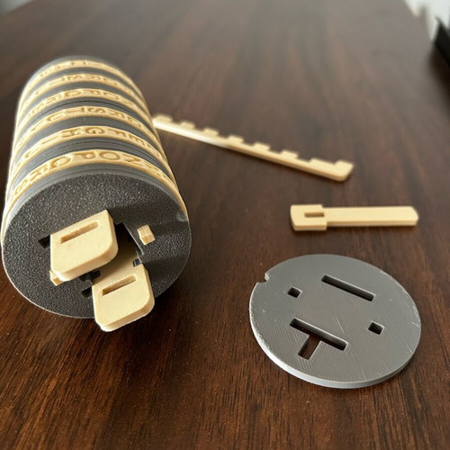 Cryptex da Vinci new locking mechanism box