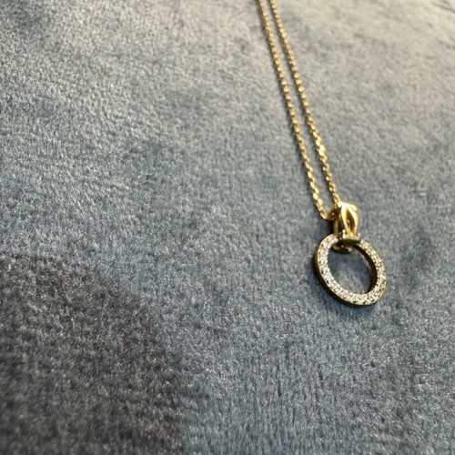 Jools gold-plated necklace made of 925 silver like new with decorative stones