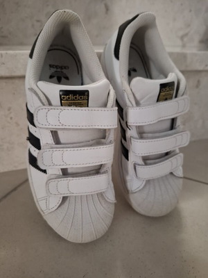 Adidas Superstar παιδικά παπούτσια μεταχειρισμένα, Νο. 34 λευκό/μαύρο