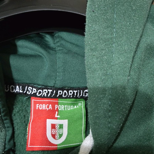 Portugal sweatshirt used, green, size large