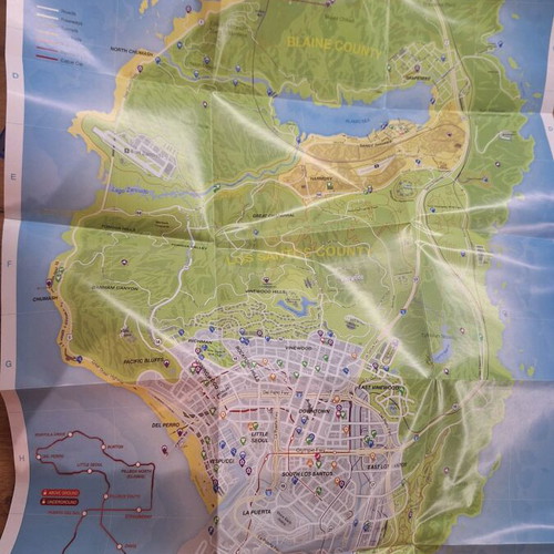 GTA 5 with maps new game for Sony Playstation 4