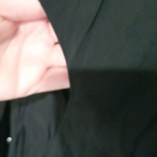 Black shirt like new with nice collarless design, XS