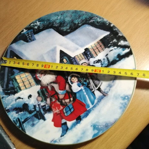 MSA Vintage Large Christmas Ceramic Platter like new