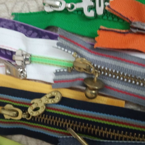 Zipper set new, pack of 35 pieces