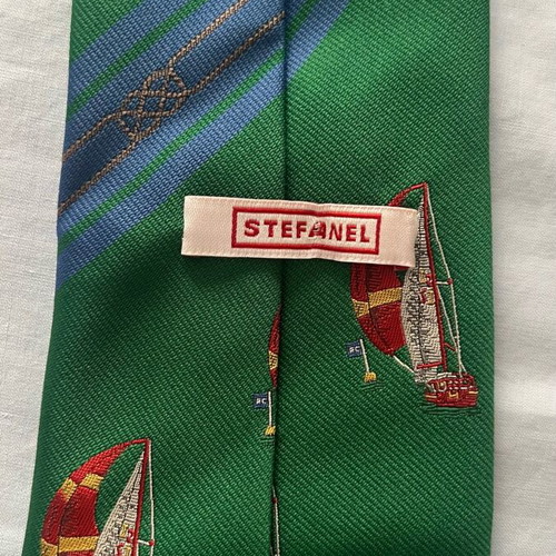 Stefanel tie new with nice red and green design