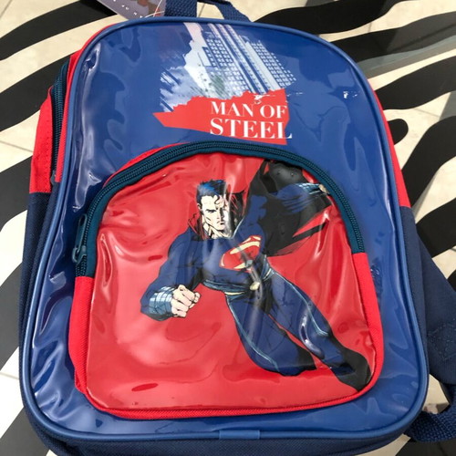 Superman Man of Steel Jim Lee Art school backpack new 30x25cm