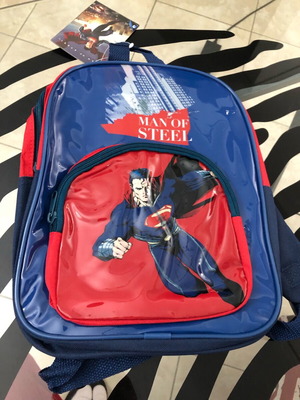 Superman Man of Steel Jim Lee Art school backpack new 30x25cm