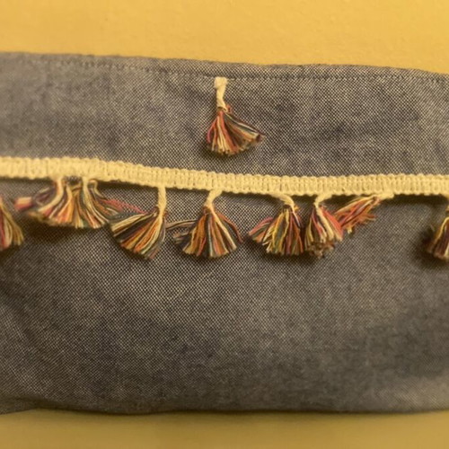Handmade handbag new, blue