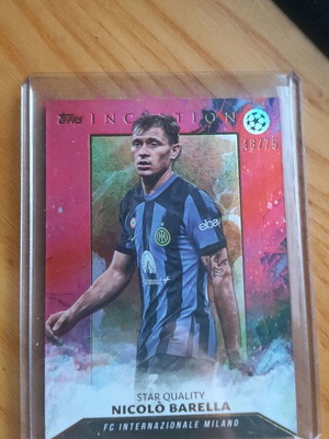 Topps Inception Star Quality Nicolò Barella 46/75 συλλεκτική κάρτα ποδοσφαίρου