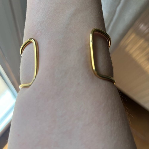 Don Joyelli brass bracelet like new with hammered finish