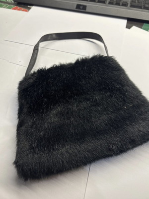 Black handheld bag in good condition