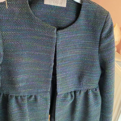 Uterque Blue Coat like new, size S