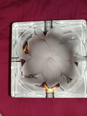 Vintage Cristal J.G. Durand crystal ashtray in original box
