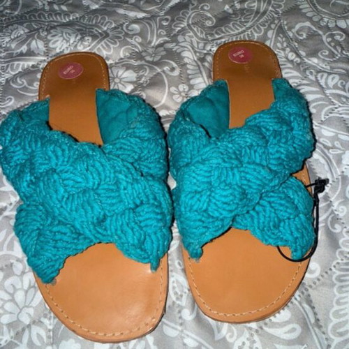 Flip flops new, size 36, blue