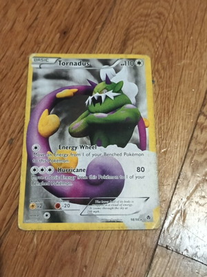 Pokémon Tornadus card used in good condition