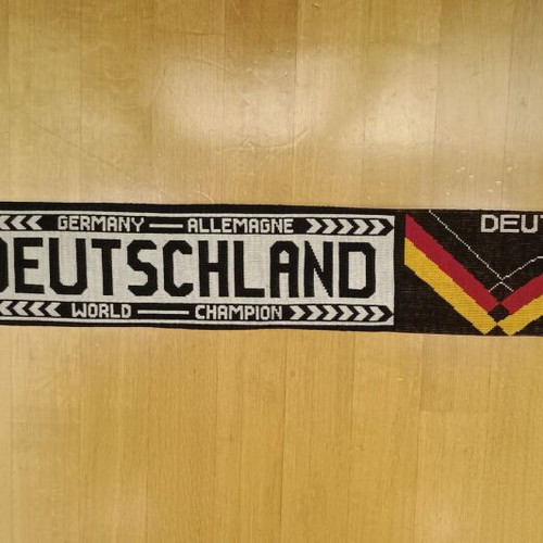 Germany 90s scarf new, double-sided